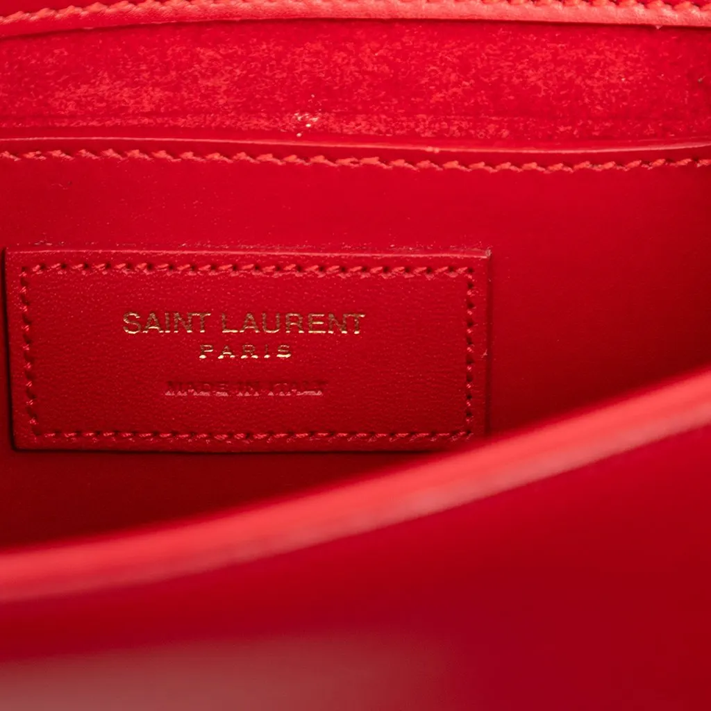 Saint Laurent Small Smooth Calfskin Monogram Kate Tassel Crossbody Red Leather Very good - Box View