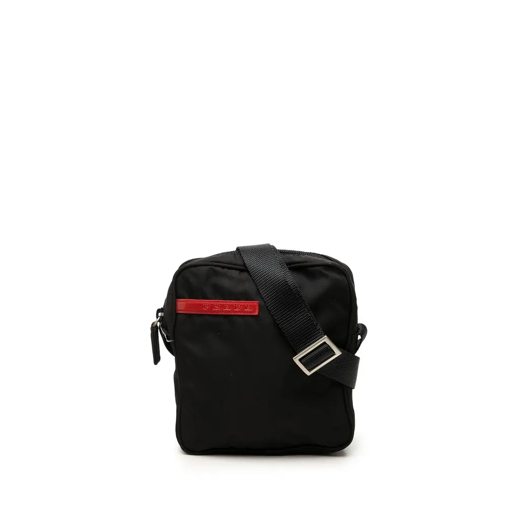 Prada Sports Line Tessuto Crossbody Black Very good - Front View