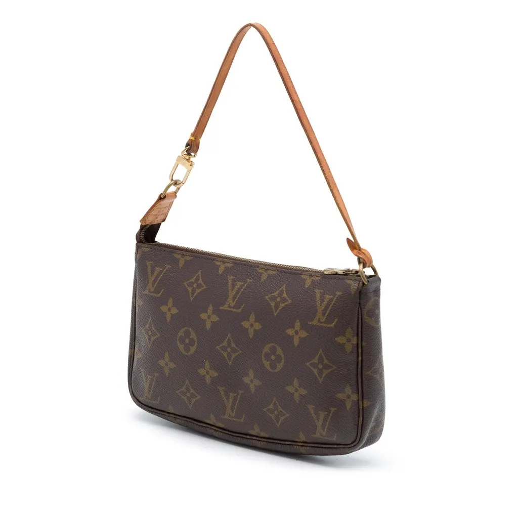 Louis Vuitton Monogram Pochette Accessoires Brown Canvas Very good - Back View