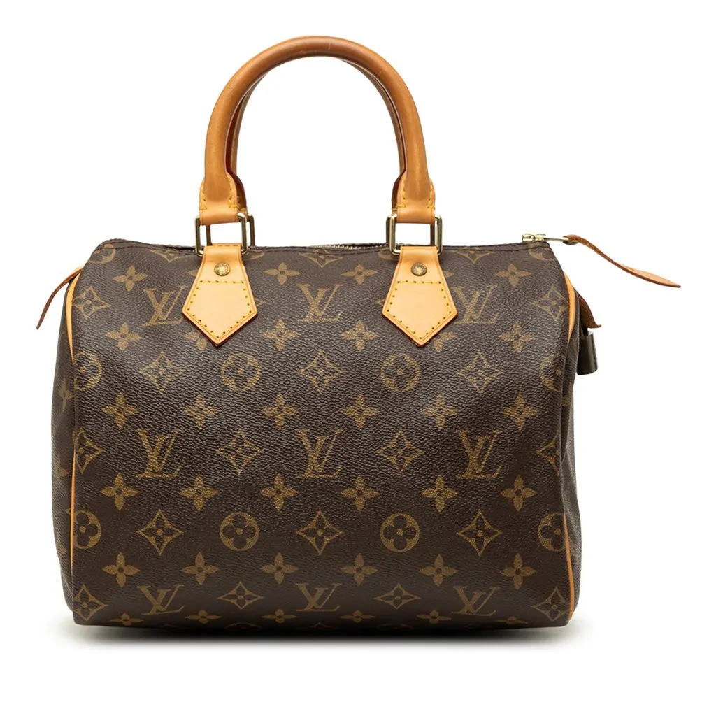 Louis Vuitton Monogram Speedy 25 Brown Very good - Front View