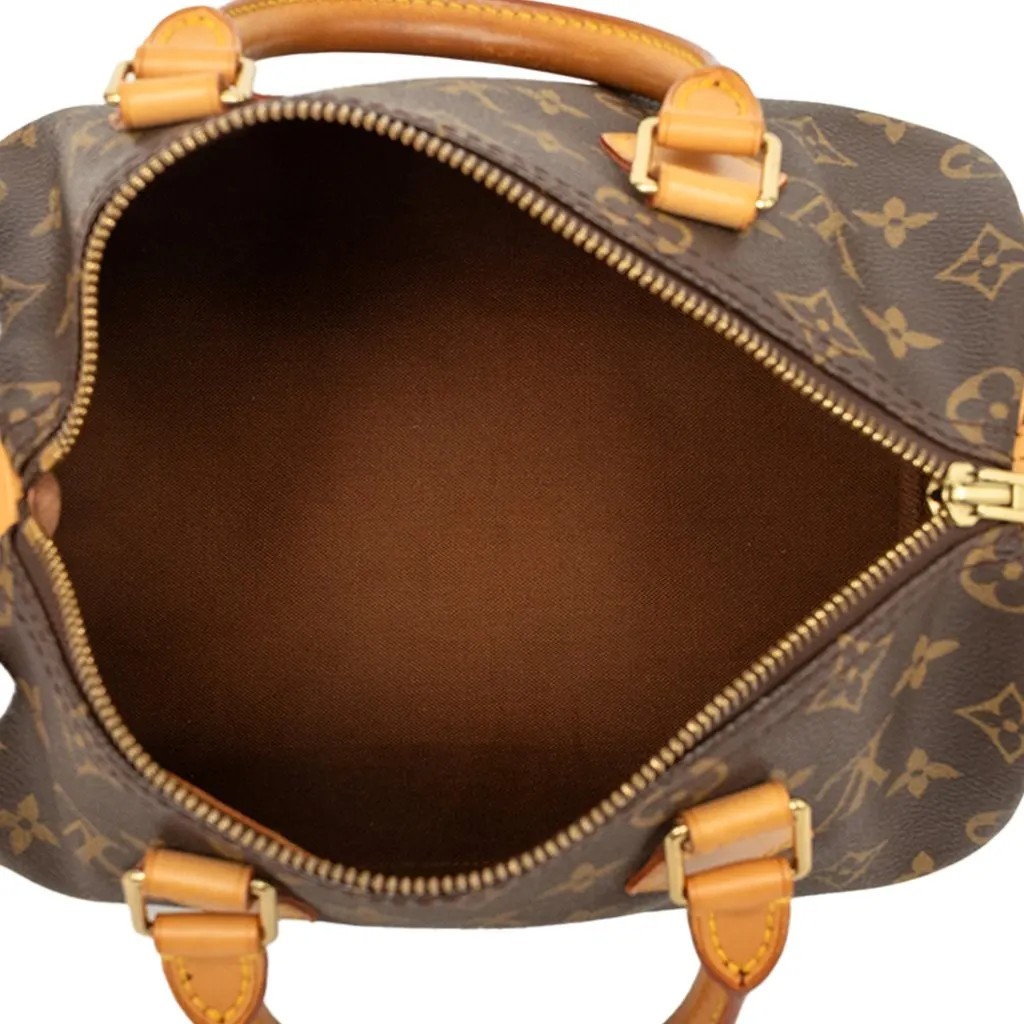 Louis Vuitton Monogram Speedy 25 Brown Very good - Model View