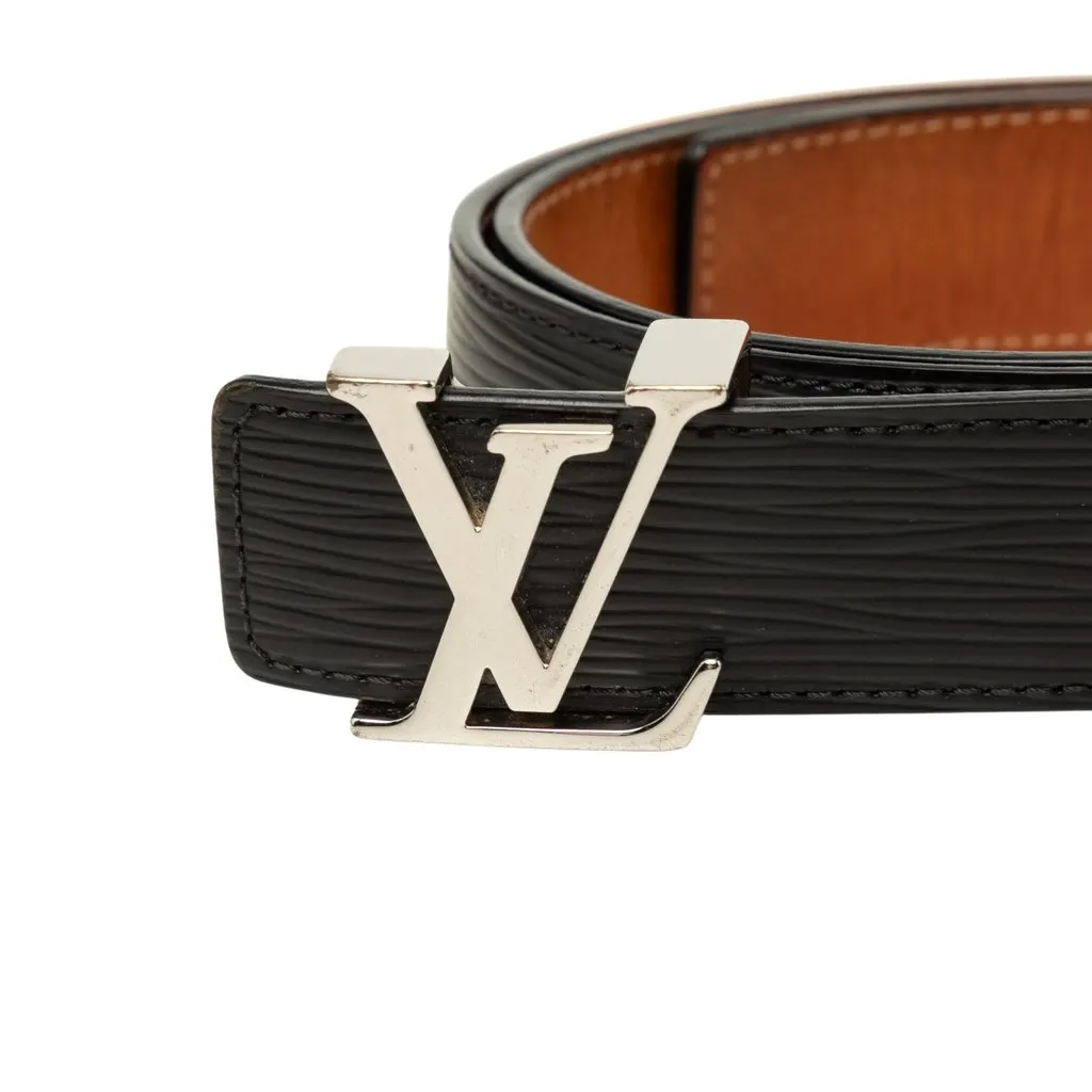 Louis Vuitton Epi LV Initiales Belt Black Leather Good - Model View
