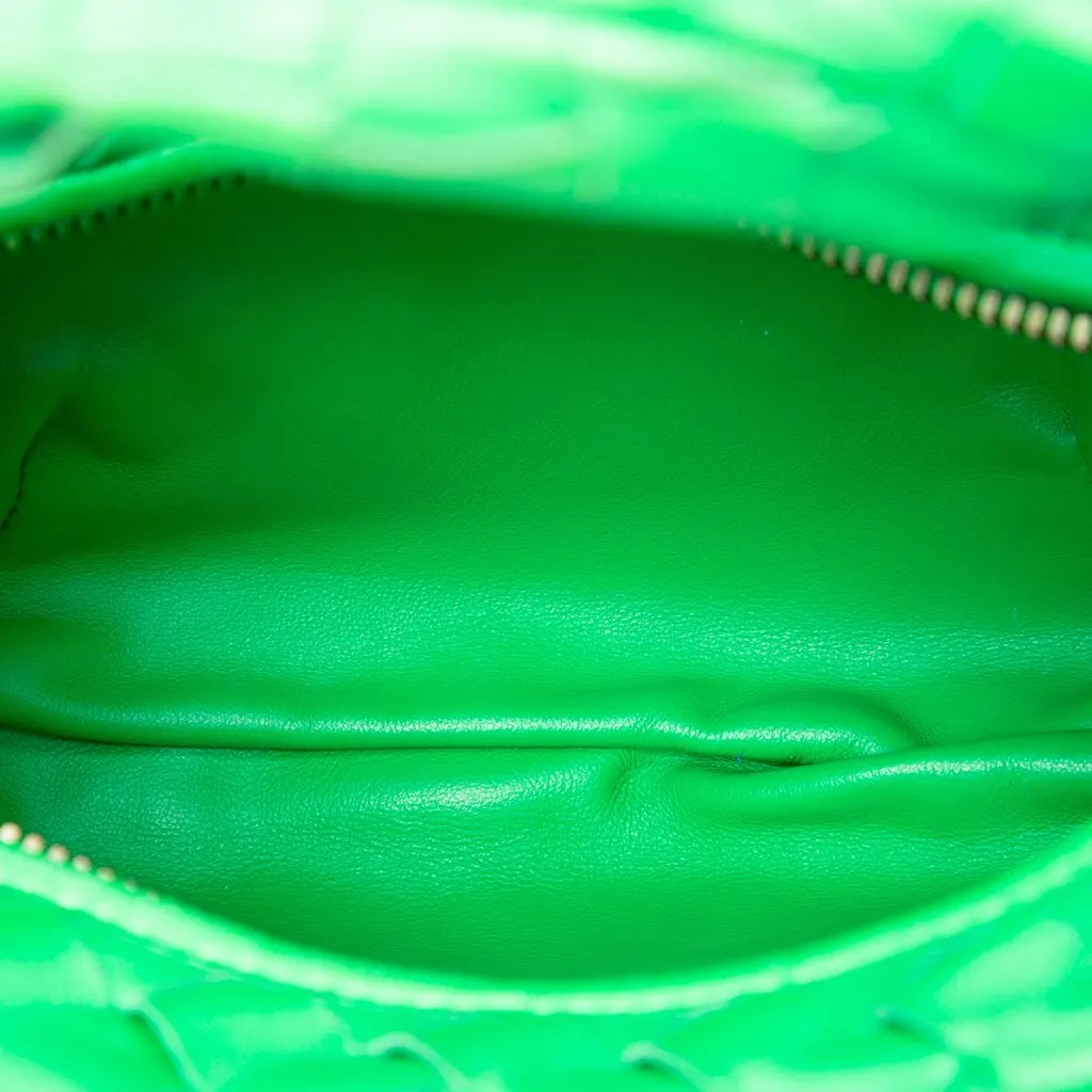 Bottega Veneta Mini Nappa Intrecciato Jodie Green Leather Very good - Model View