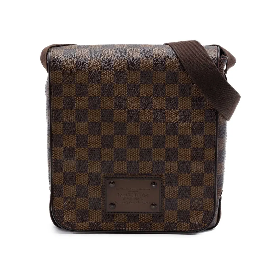 Louis Vuitton Damier Ebene Brooklyn PM Brown Very good - Front View