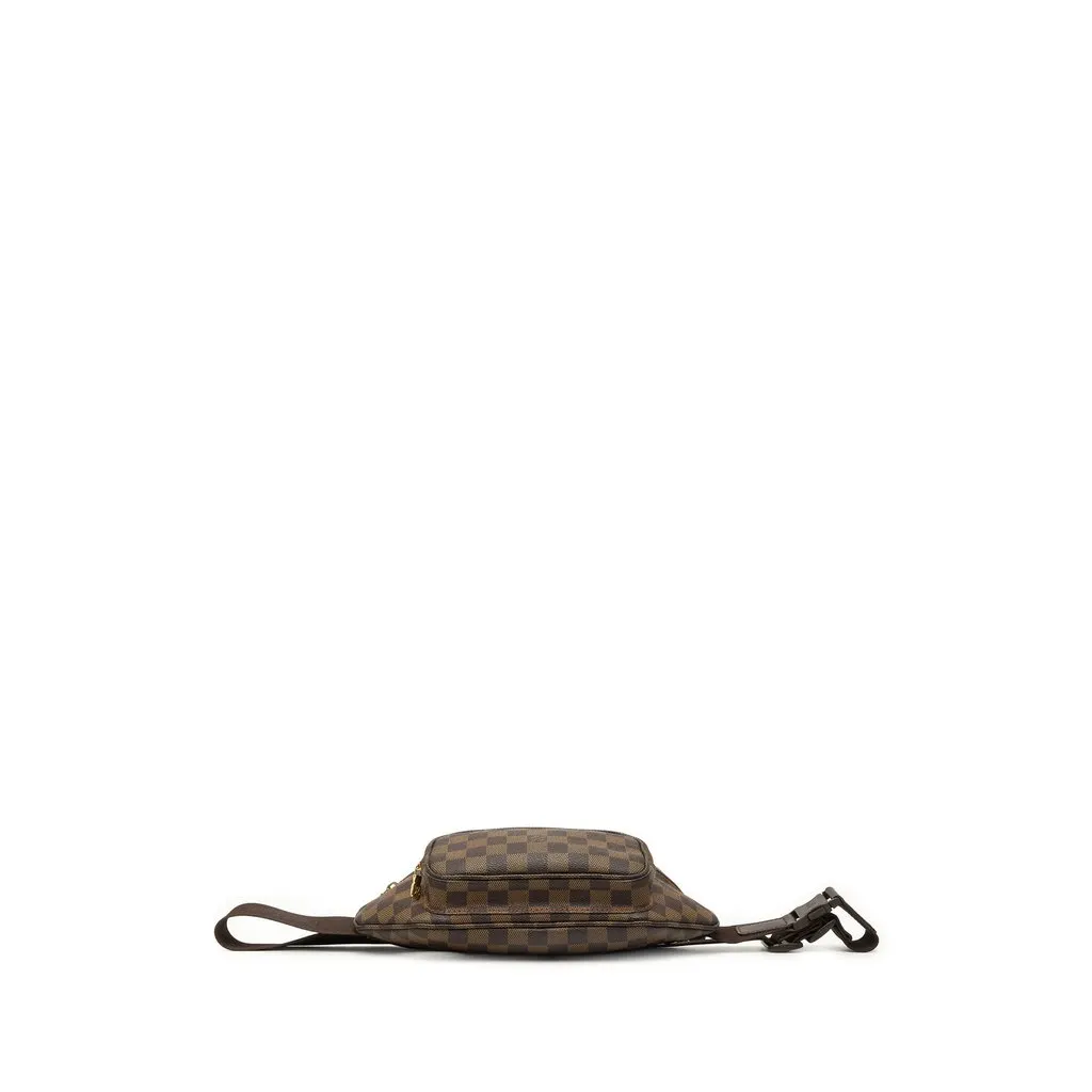 Louis Vuitton Damier Ebene Melville Bum Bag Brown Canvas Good - Inside View