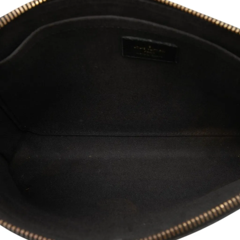 Louis Vuitton Monogram Empreinte Daily Pouch Black Leather Good - Model View