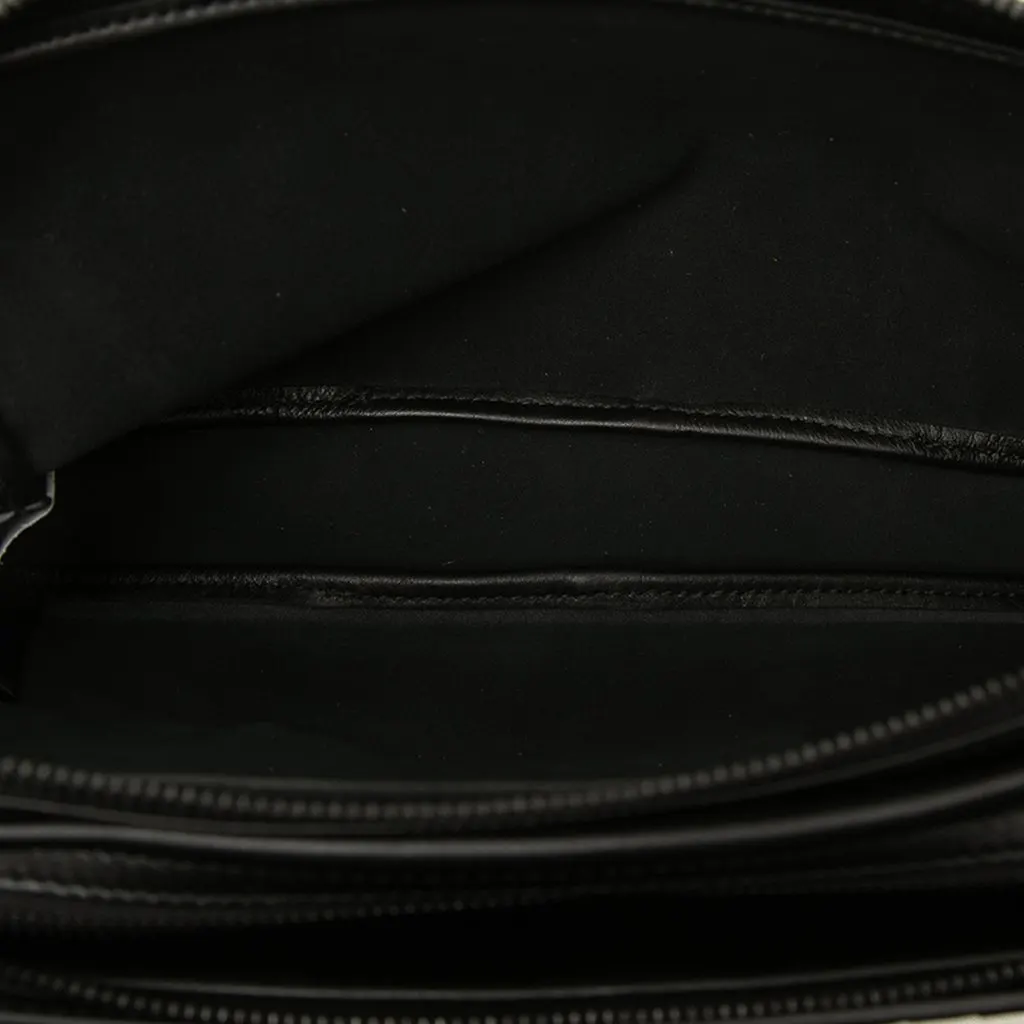 Bottega Veneta Intrecciato Trimmed Nappa Belt Bag Black Leather Very good - Model View