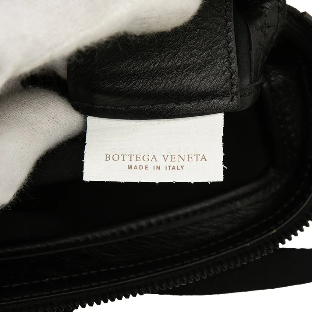 Bottega Veneta Intrecciato Trimmed Nappa Belt Bag Black Leather Very good - Box View