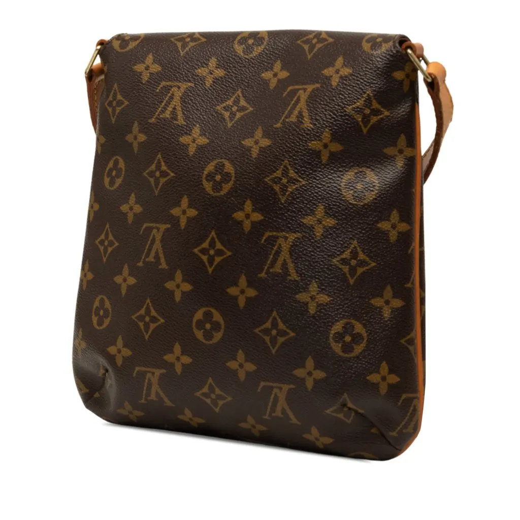 Louis Vuitton Monogram Musette Salsa PM Long Strap Brown Canvas Very good - Back View