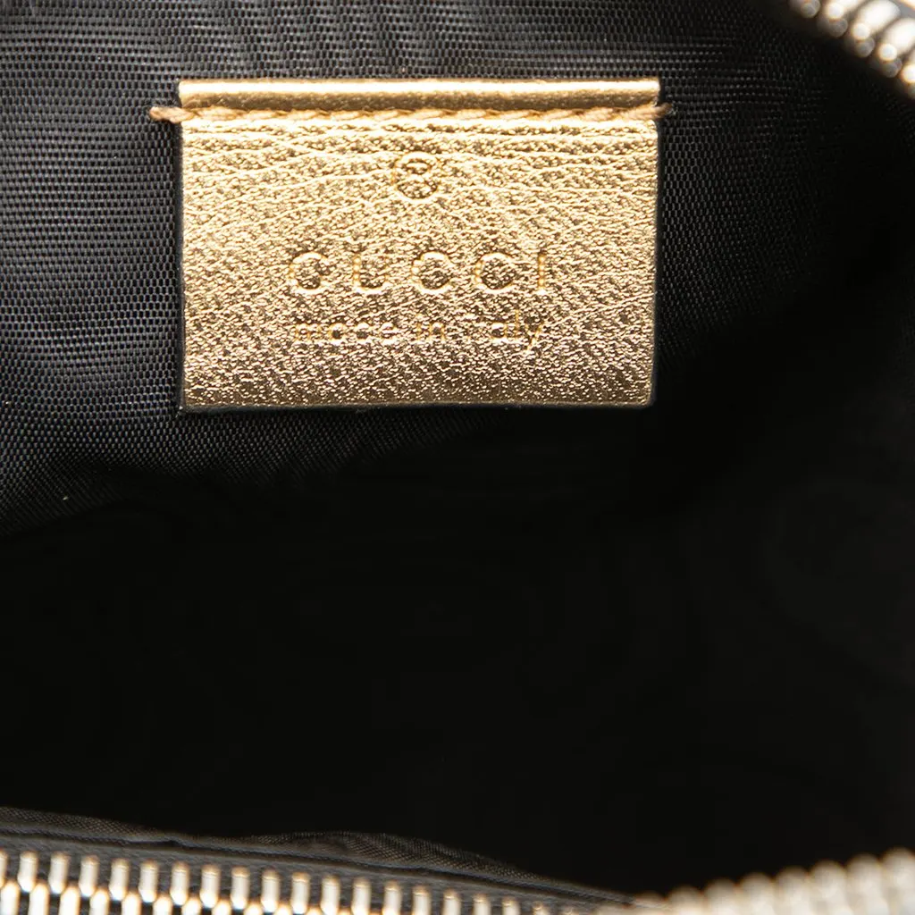 Gucci Mini Calfskin Guccy Sega Crossbody Gold Leather Good - Box View