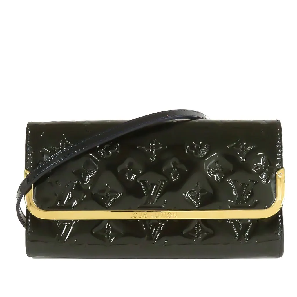 Louis Vuitton Monogram Vernis Rossmore MM Blue Leather Very good - Front View