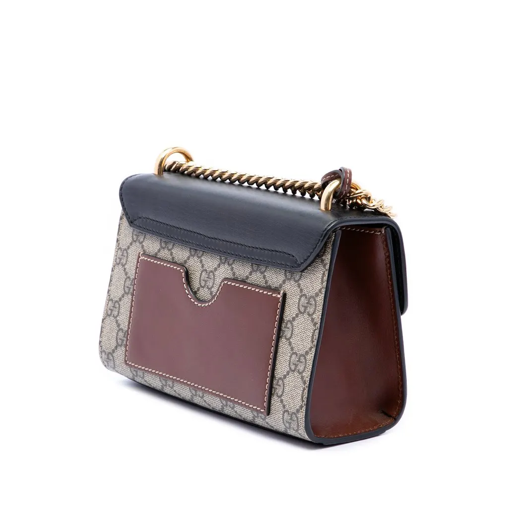 Gucci Small GG Supreme Padlock Crossbody Beige Very good - Back View