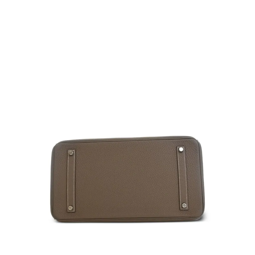 Hermès Clemence Birkin Retourne 35 Brown Leather Very good - Inside View