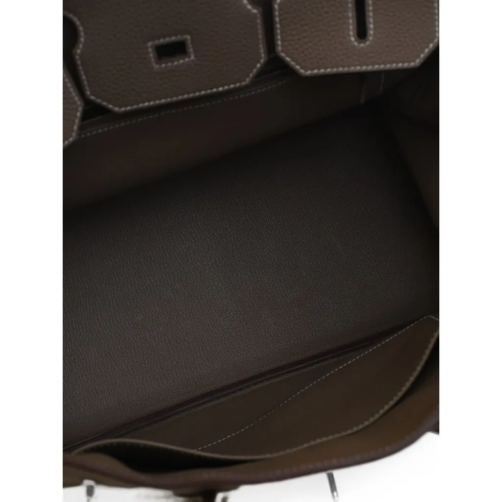 Hermès Clemence Birkin Retourne 35 Brown Leather Very good - Model View