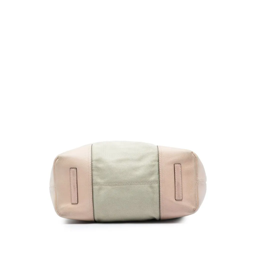 LOEWE Canvas Anagram Shoulder Bag Brown Very good - Inside View