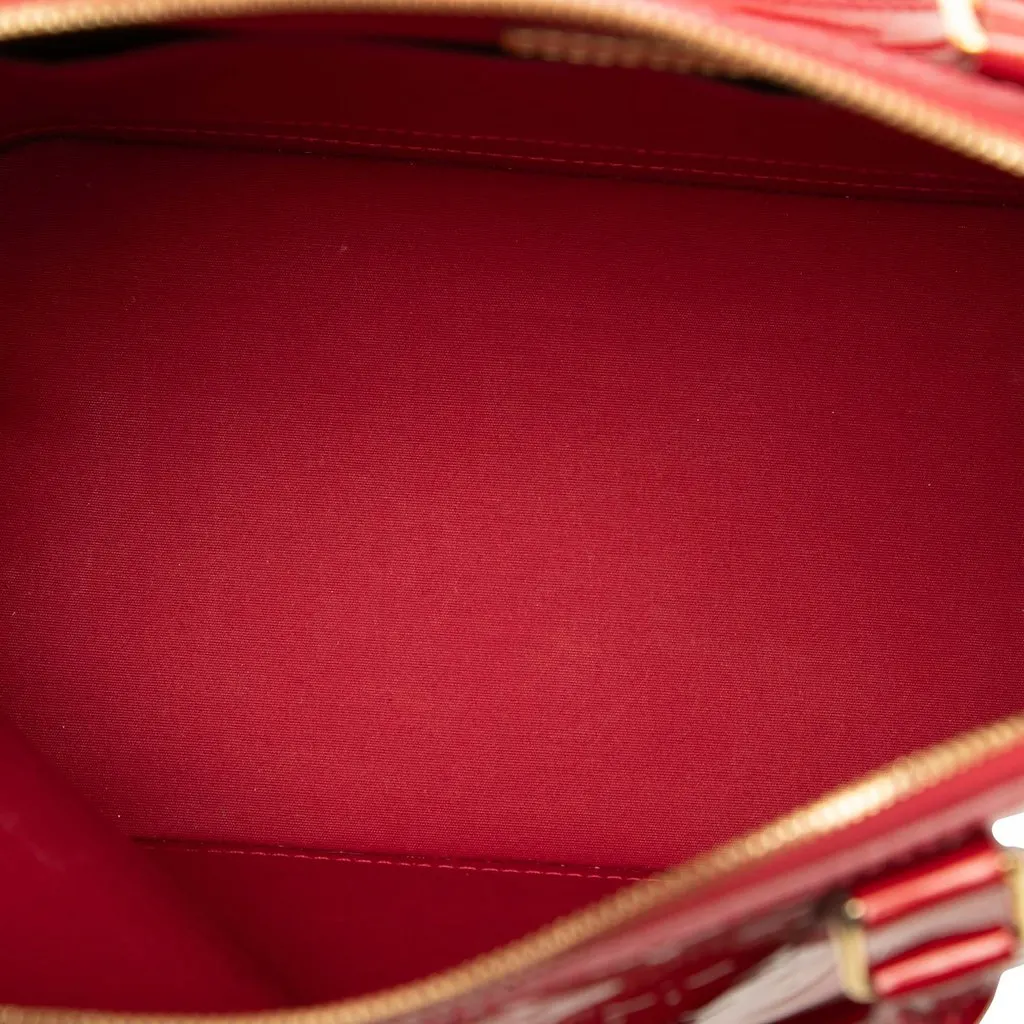 Louis Vuitton Monogram Vernis Alma PM Red Leather Very good - Model View