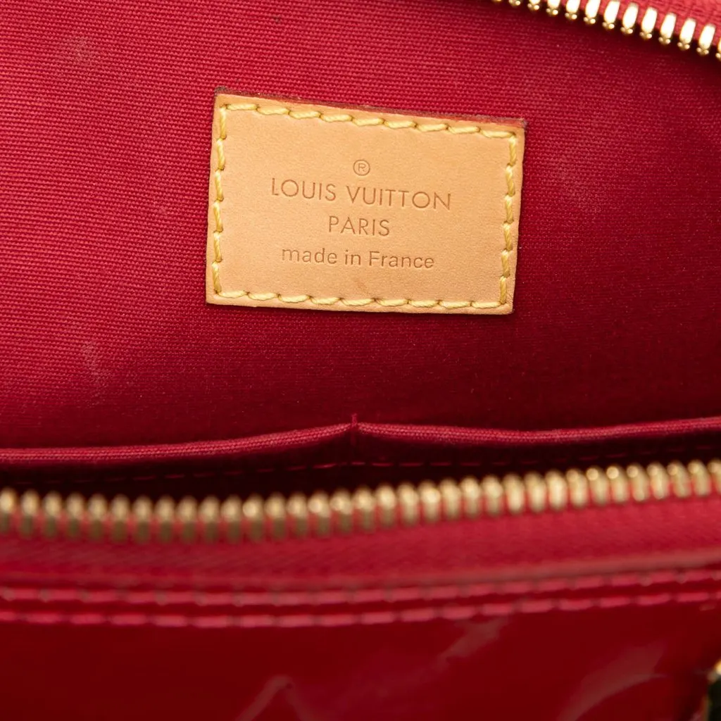 Louis Vuitton Monogram Vernis Alma PM Red Leather Very good - Box View