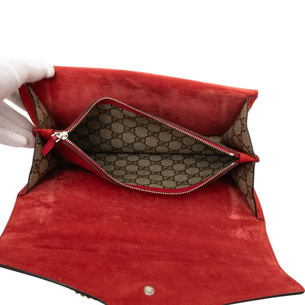 Gucci Medium GG Supreme Dionysus Shoulder Bag Beige Very good - Model View