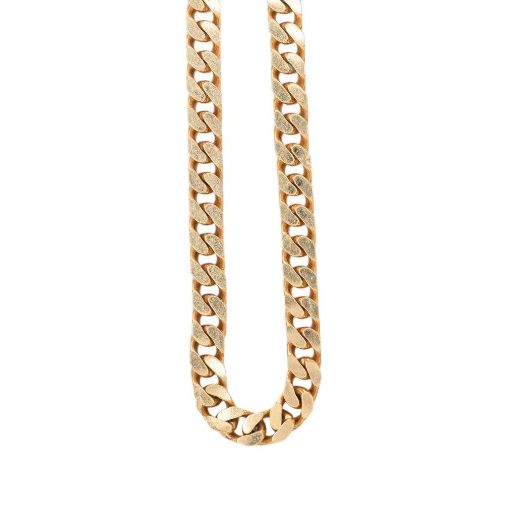 Dior Gold Plated Chain Necklace Gold Metal Very good - Model View