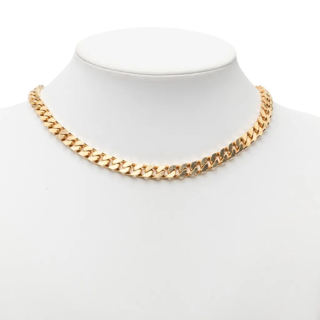 Dior Gold Plated Chain Necklace Gold Metal Very good - Box View
