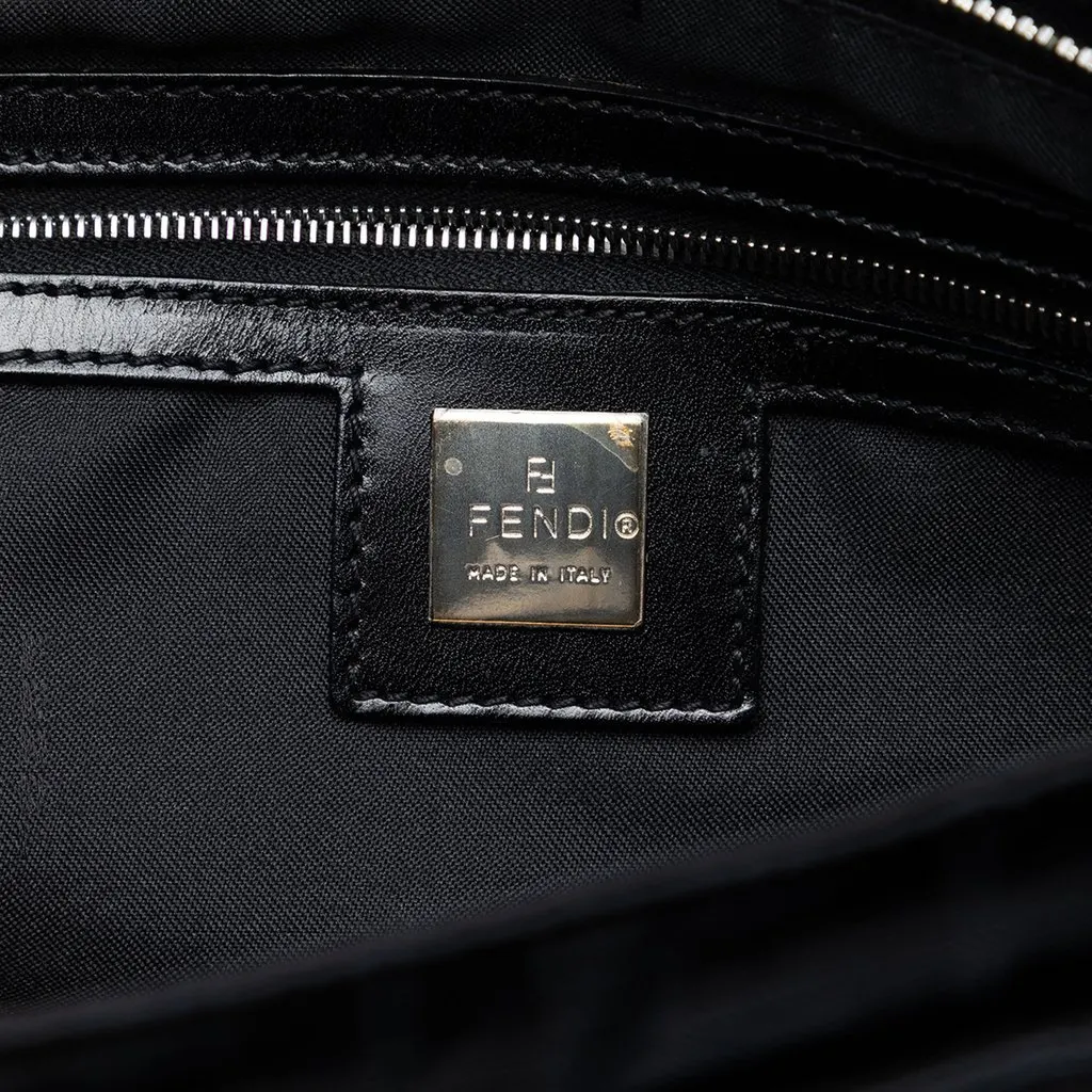 Fendi Zucca Nylon Handbag Black Very good - Box View