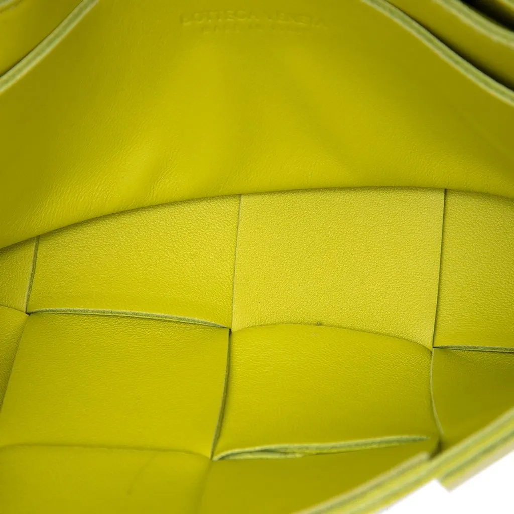 Bottega Veneta Mini Nappa Intrecciato Cassette Belt Bag Yellow Leather Very good - Model View