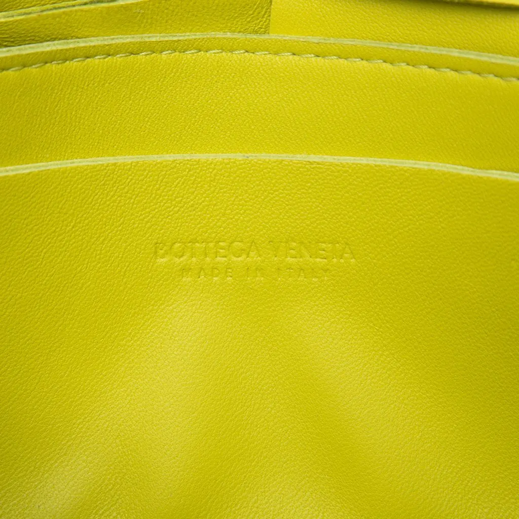 Bottega Veneta Mini Nappa Intrecciato Cassette Belt Bag Yellow Leather Very good - Box View