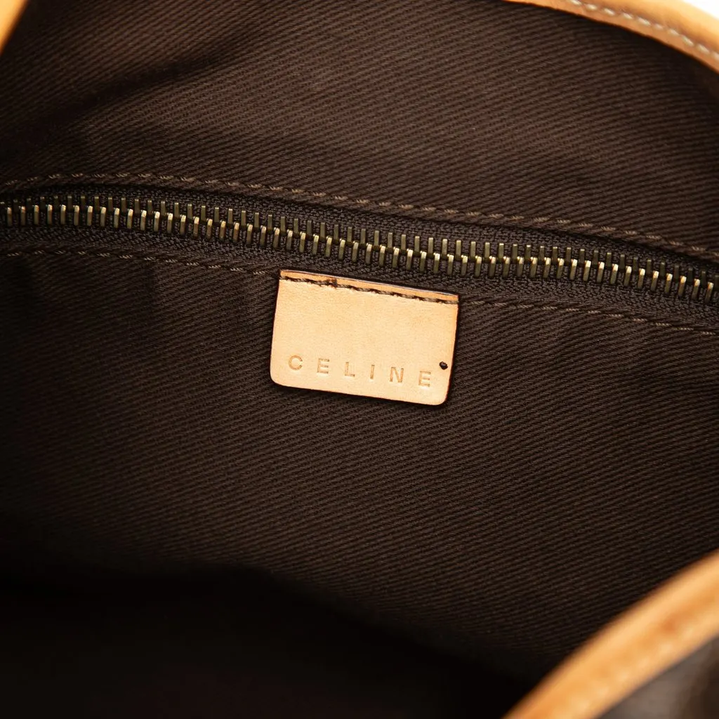 Celine Macadam Coated Canvas Crossbody Brown Canvas Very good - Box View
