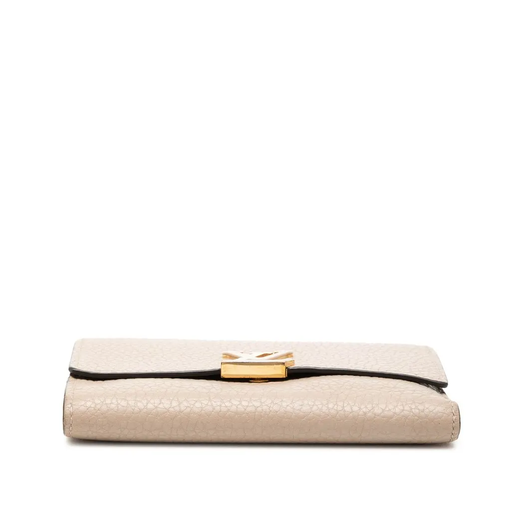 Louis Vuitton Taurillon Capucines Compact Wallet Beige Leather Very good - Inside View