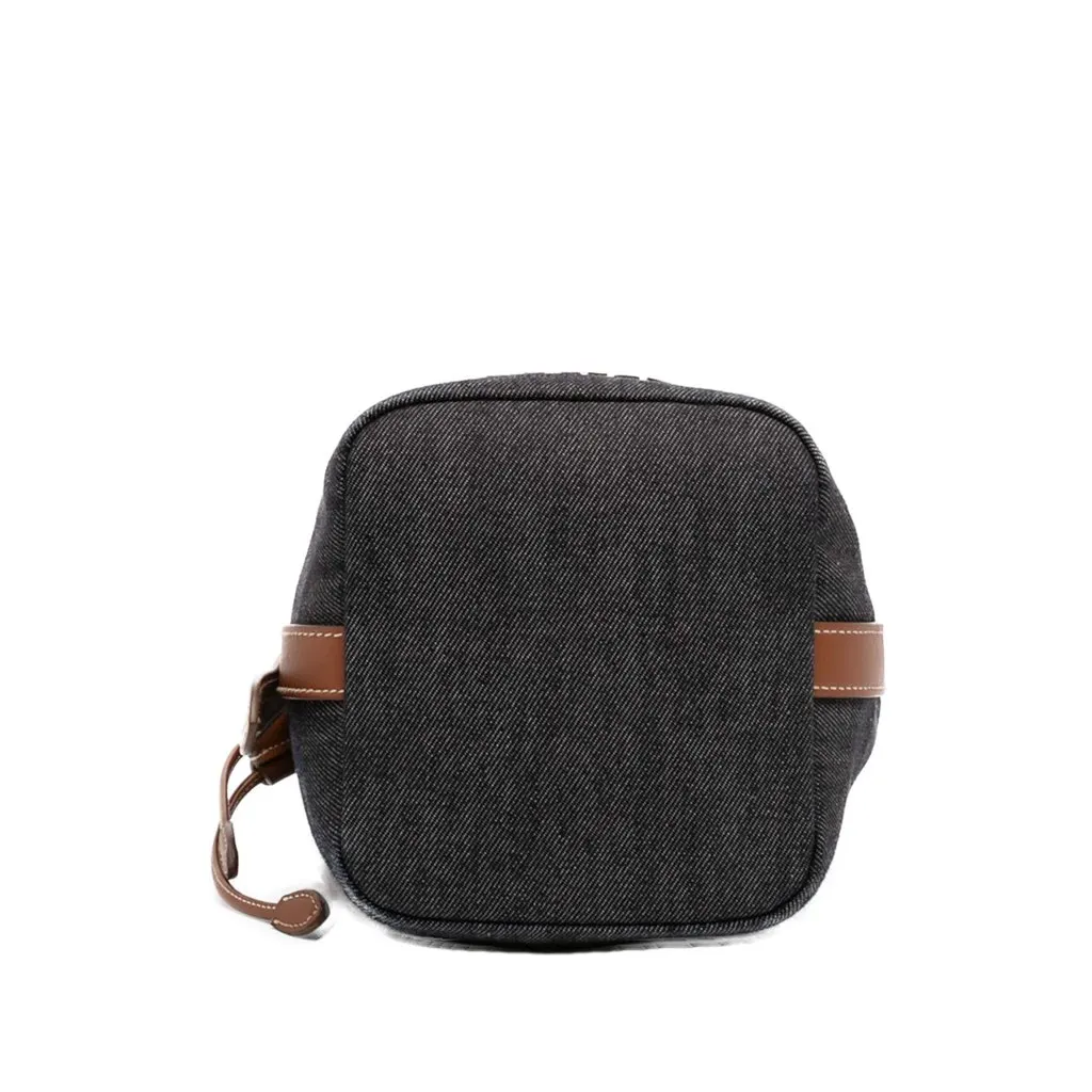 Miu Miu Denim Logo Bucket Bag Blue Very good - Inside View