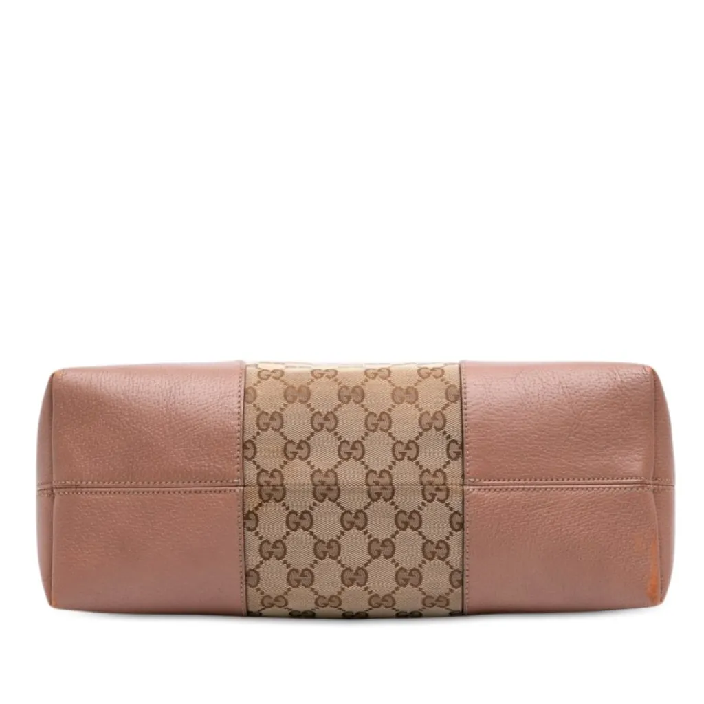 Gucci Medium GG Canvas Bree Dome Tote Beige Canvas Good - Inside View