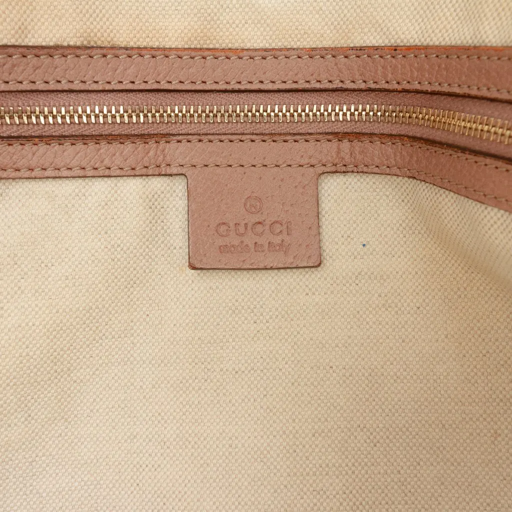 Gucci Medium GG Canvas Bree Dome Tote Beige Canvas Good - Box View