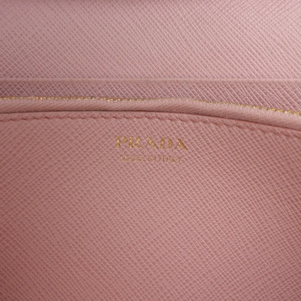 Prada Saffiano Continental Flap Wallet Beige Leather Very good - Box View