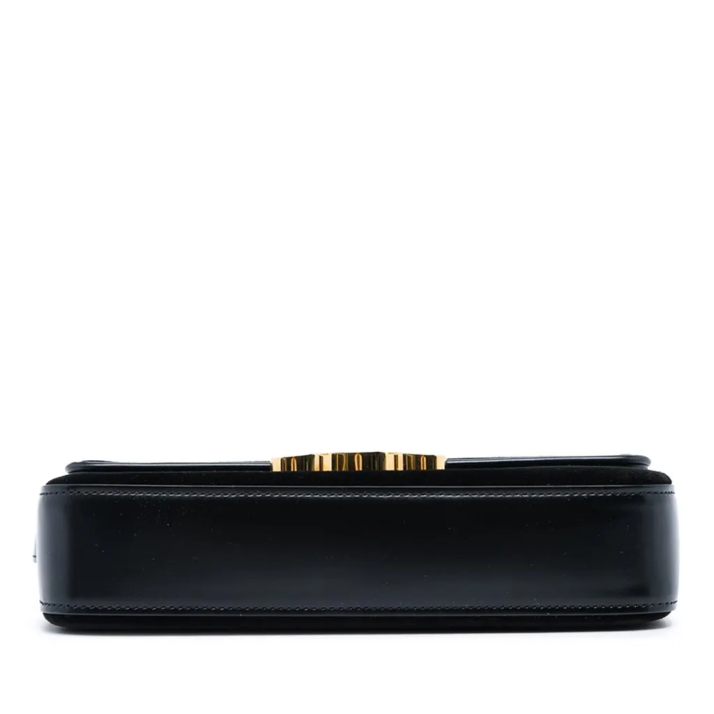 Celine Velvet Claude Shoulder Bag Black Very good - Inside View