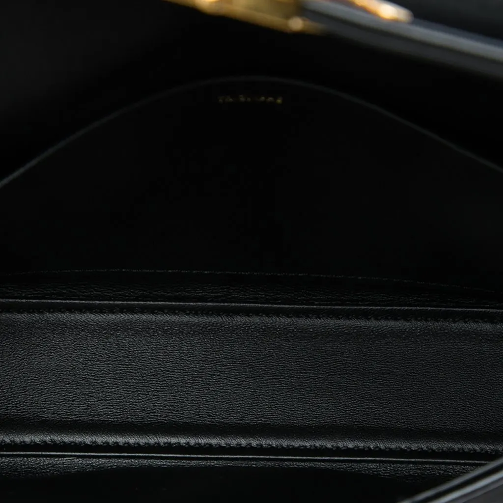 Celine Velvet Claude Shoulder Bag Black Very good - Model View