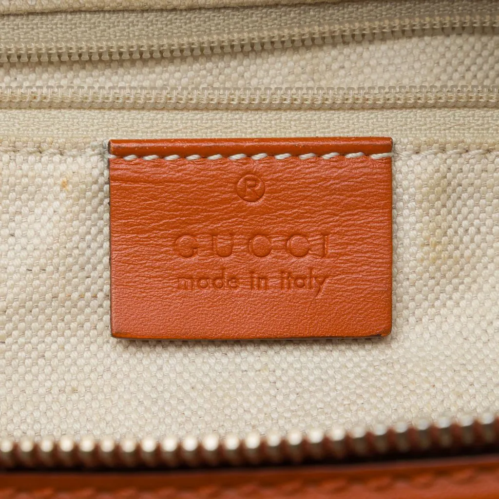 Gucci GG Canvas Sukey Satchel Beige Canvas Good - Box View