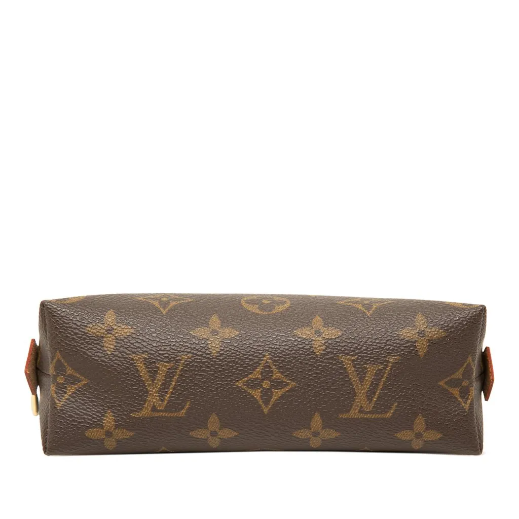 Louis Vuitton Monogram Cosmetic Pouch PM Brown Canvas Good - Inside View
