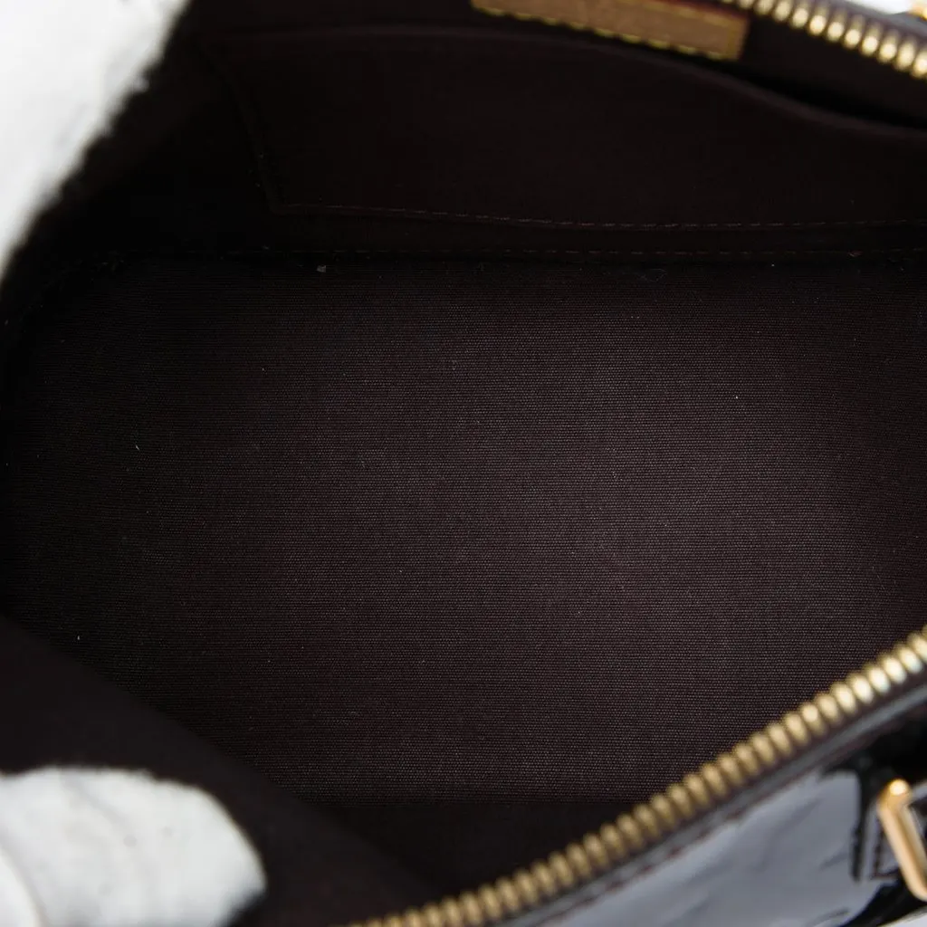 Louis Vuitton Monogram Vernis Alma BB Purple Leather Good - Model View