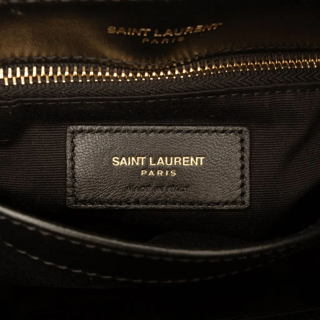 Saint Laurent Toy Matelasse Calfskin Monogram LouLou Crossbody Black Leather Good - Box View