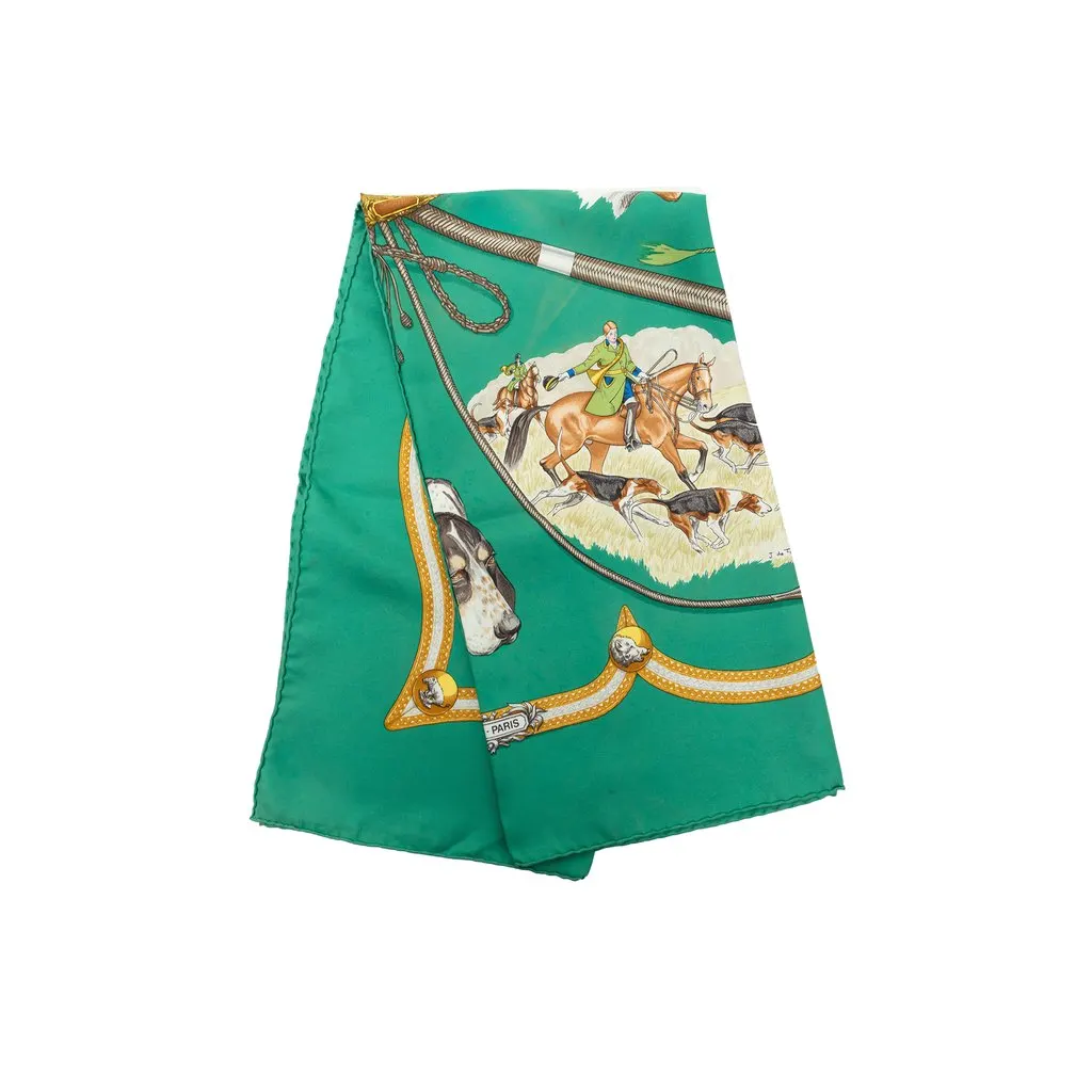 Hermès Le Laisser Courre Silk Scarf 90