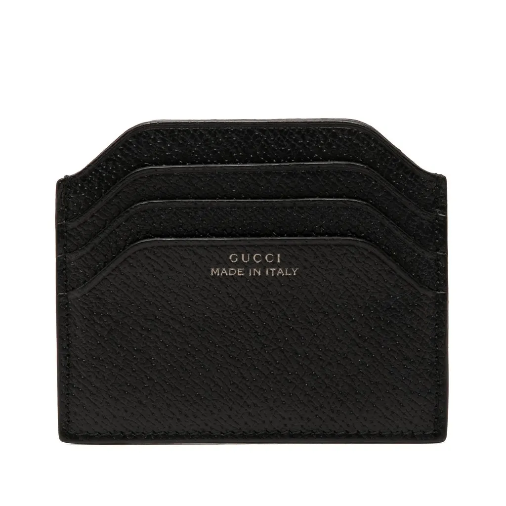 Gucci محبب جلد العجل حامل بطاقات