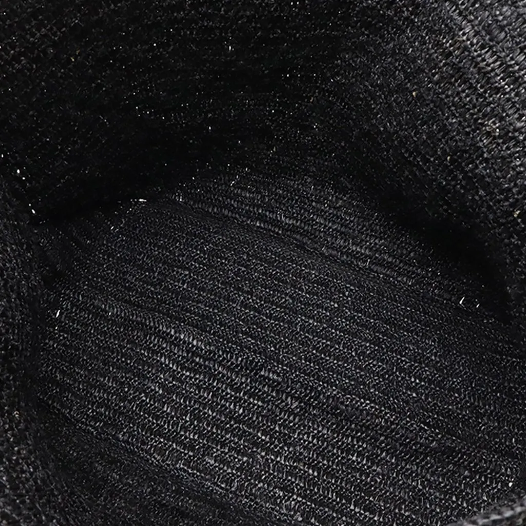 LOEWE Raffia Fold Shopper Tote Black Very good - Inside View