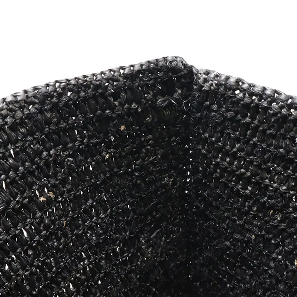 LOEWE Raffia Fold Shopper Tote Black Very good - Model View