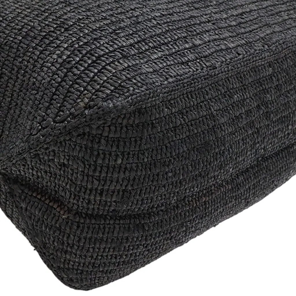 LOEWE Raffia Fold Shopper Tote Black Very good - Box View