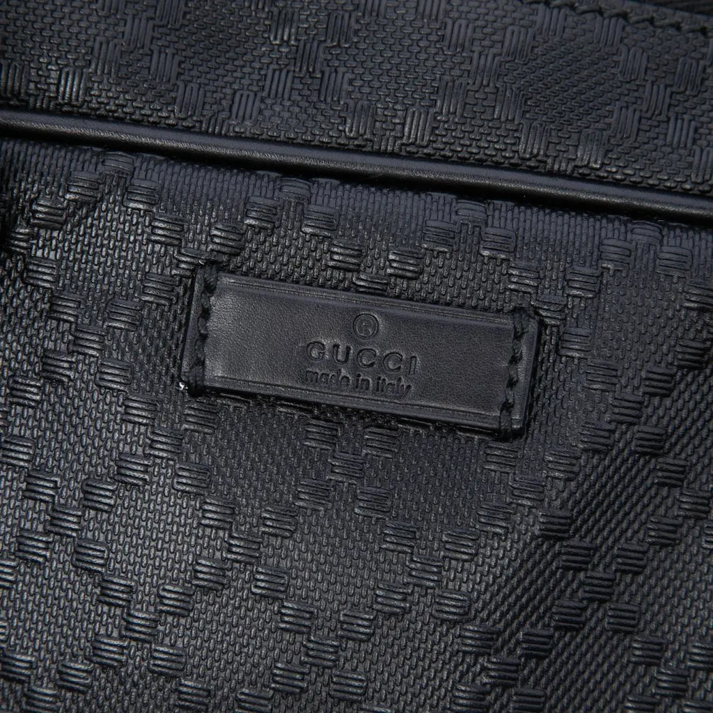 Gucci Diamante Calfskin Business Bag Black Leather Good - Box View