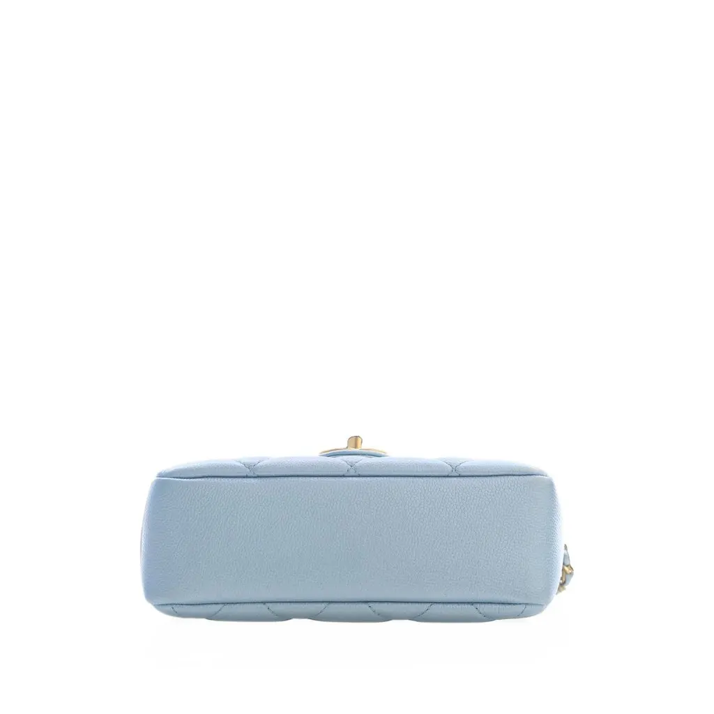 Chanel Mini Quilted Iridescent Caviar My Perfect Flap Blue Leather Very good - Inside View