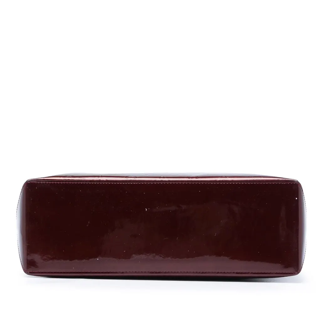 Louis Vuitton Monogram Vernis Wilshire MM Red Leather Very good - Inside View