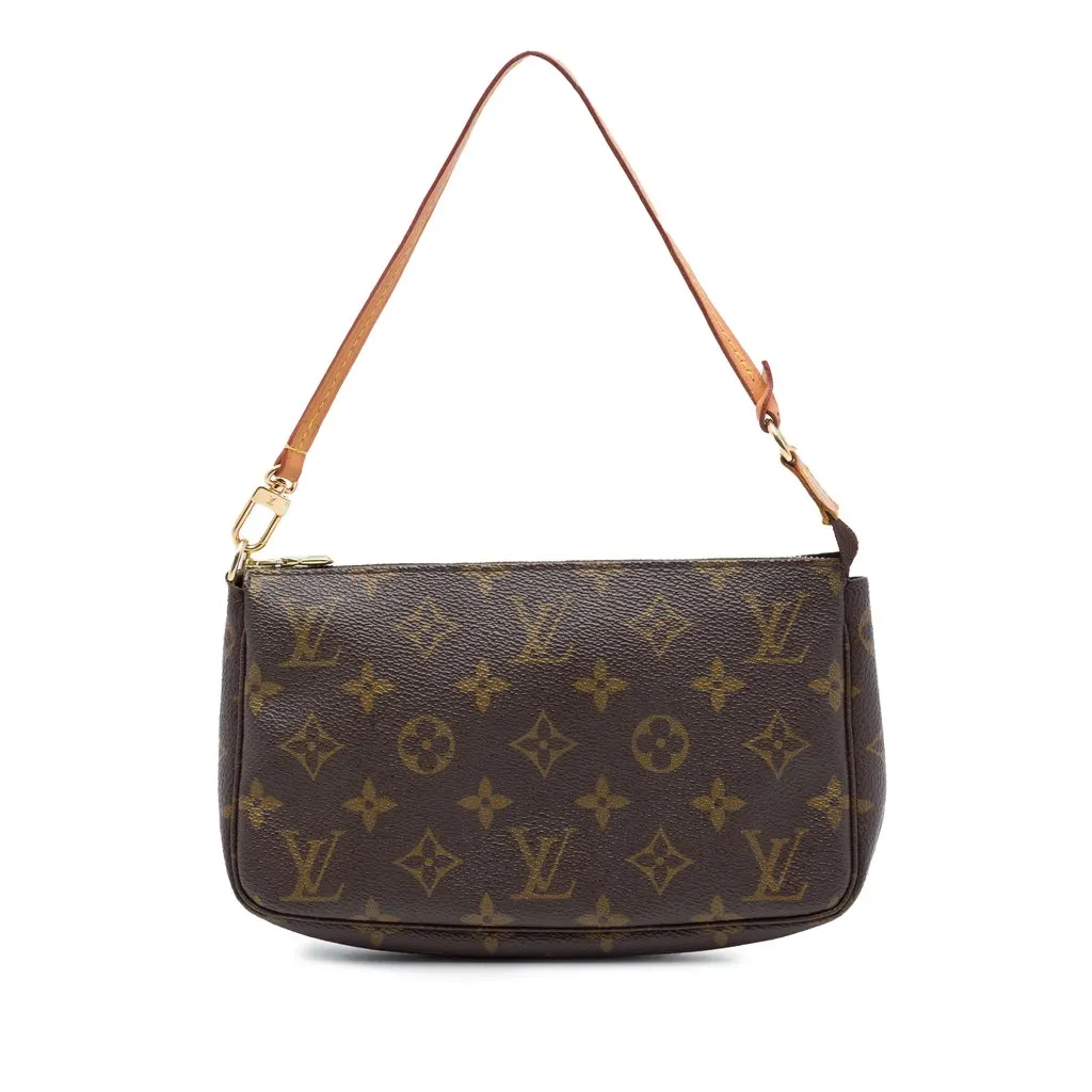 Louis Vuitton Monogram Pochette Accessoires Brown Canvas Very good - Front View