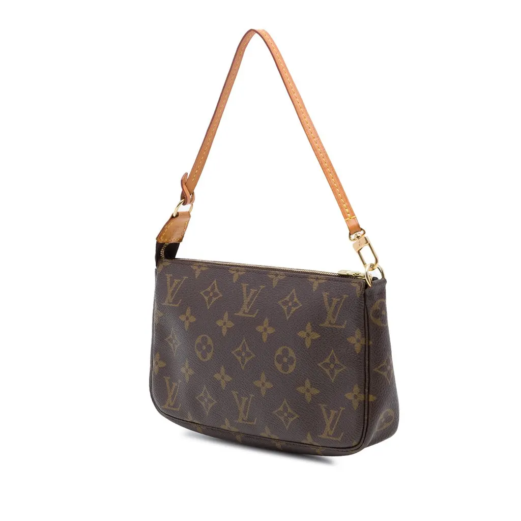 Louis Vuitton Monogram Pochette Accessoires Brown Canvas Very good - Back View