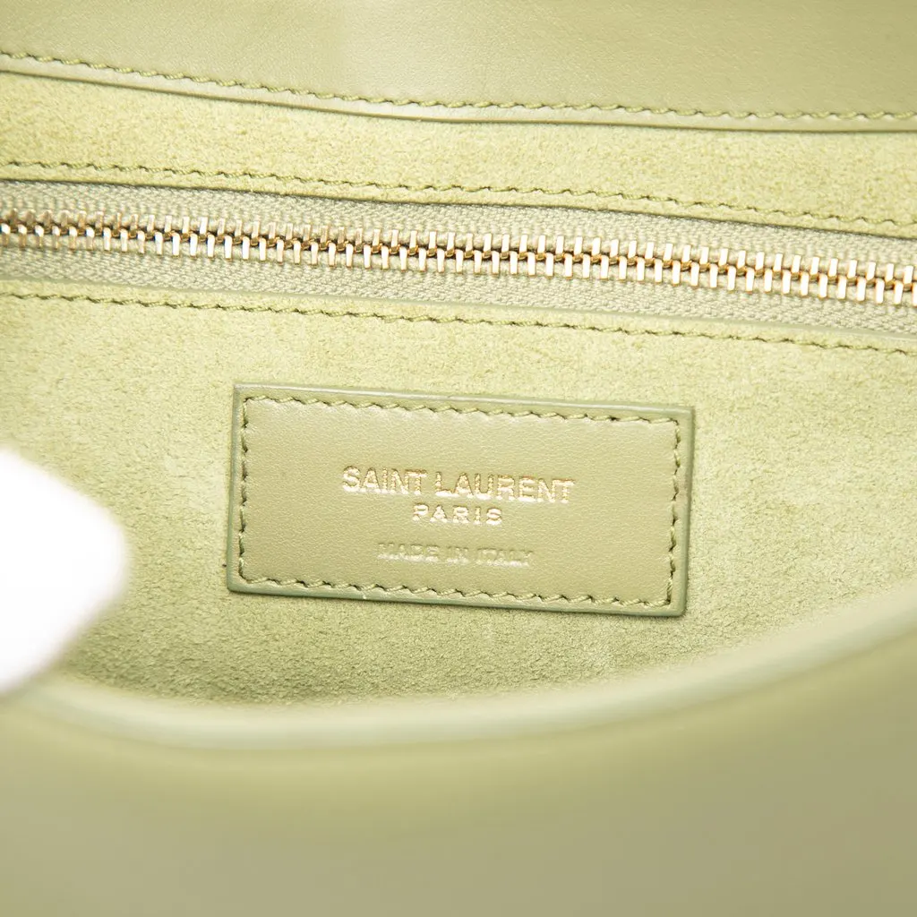 Saint Laurent Smooth Calfskin Le 5 a 7 Green Leather Very good - Box View